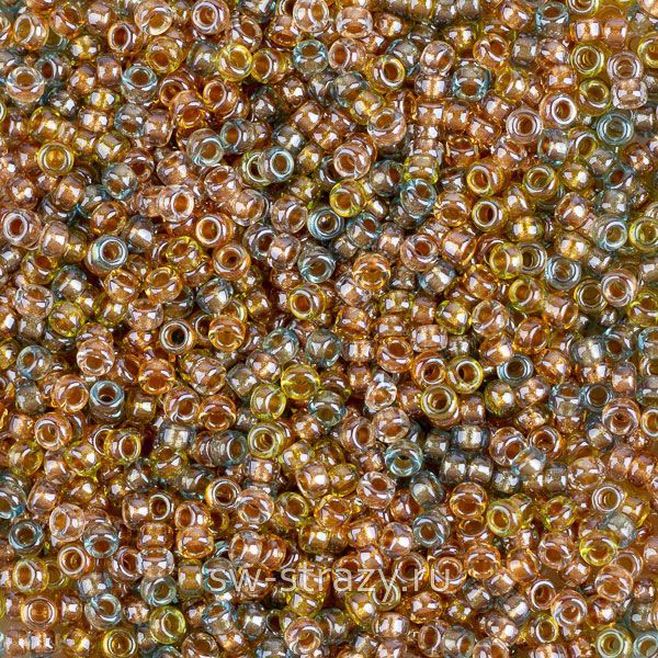 Seedbead Miyuki 15/0 3051 Lined Mix Gold Beige Aqua