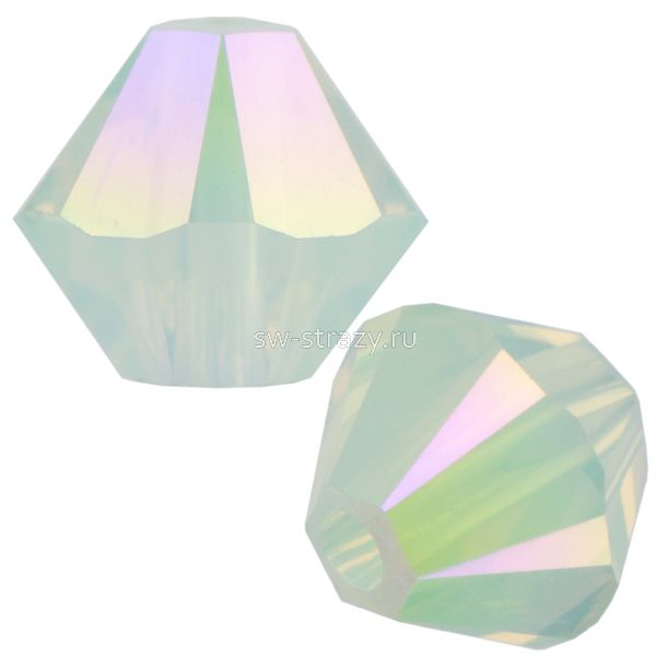Бусины 5328 4 mm Chrysolite Opal Shimmer 2X