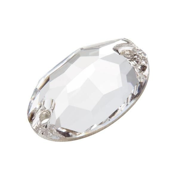 Oval 2H 24x17 mm Crystal
