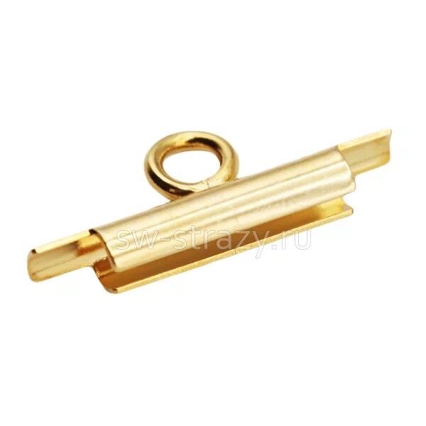 Концевик для полотна Miyuki 10 мм позолота (4955/G)