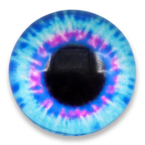 Кабошон-глаз 8 мм голубой