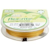 Тросик ювелирный на катушке FLEX-RITE7 Metallic Gold 0.45 мм FL7X018SG30 Тросик ювелирный на катушке FLEX-RITE7 Metallic Gold 0.45 мм FL7X018SG30