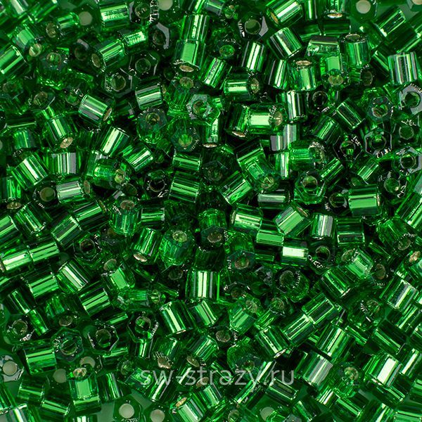 Шестиугольный 11/0 #0027B Зеленый