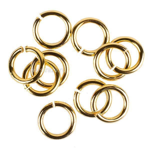 Колечки разъемные золото d=8 мм, t=0.8 mm