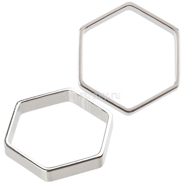 Коннектор-шестигранник 13 мм серебро