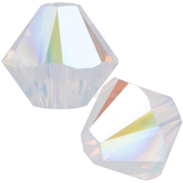 Бусины 5328 3 mm White Opal Shimmer
