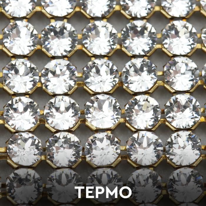 Кристальная ткань 40000/100 081 001 HF (1 ряд-примерно 66 камней)