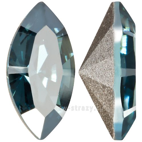 Кристаллы 4228 15x7 mm Aquamarine Satin