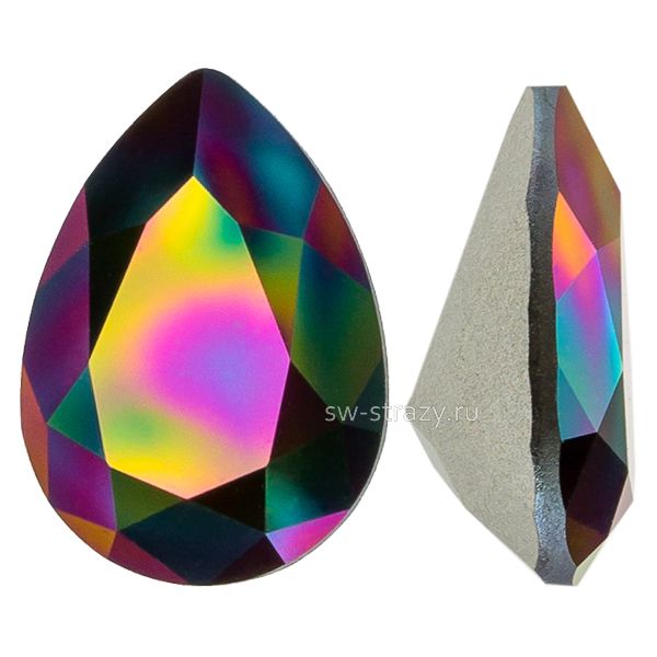 Кристаллы 4320 14x10 mm Crystal Rainbow Dark