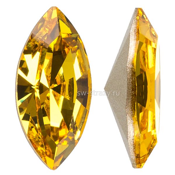 Кристаллы 4228 15x7 mm Light Topaz