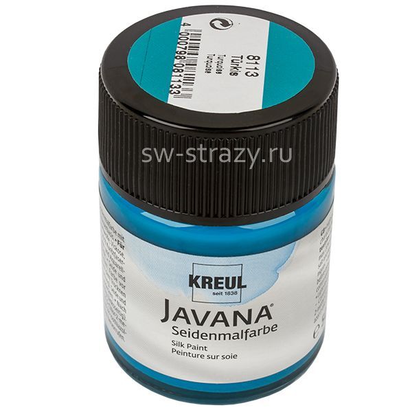 Краска Javana по шелку растекающаяся бирюзовая 50 мл KR-8113