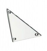 Зеркала акриловые пришивные (треугольник 40х30) серебро