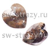 Кулоны 6228 14,4*14 mm Crystal Bronze Shade