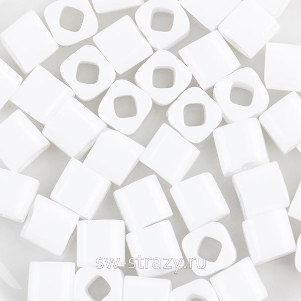 Бисер Cube 1,5 mm #0041 Непрозрачный, белый