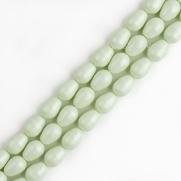 Жемчужины 5821 11x8 mm Crystal Pastel Green Pearl