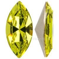 4228 Navette Fancy Stones Citrus Green