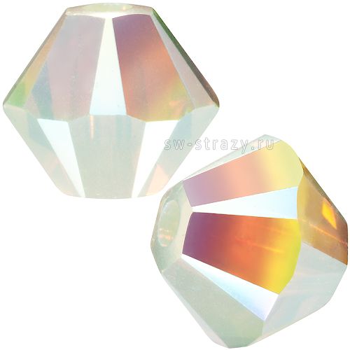 Бусины 5328 4 mm Chrysolite Opal AB
