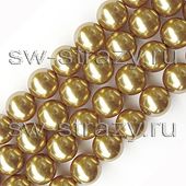 Жемчужины 5811 14 mm Crystal Bright Gold Pearl