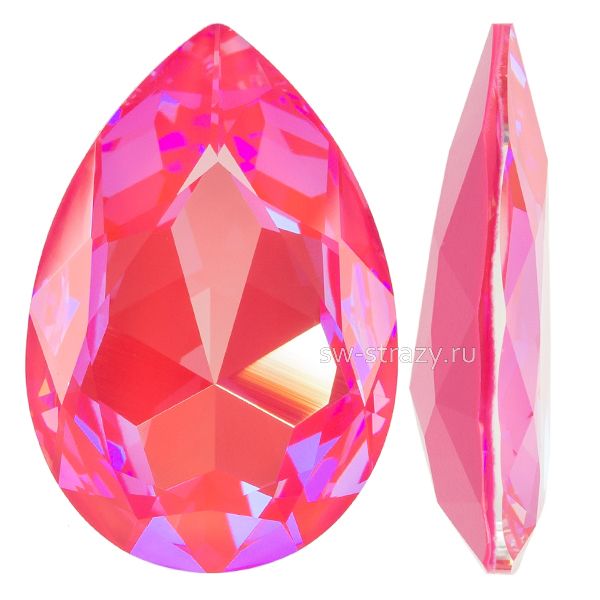 Кристаллы 4327 30x20 mm Crystal Lotus Pink Delite