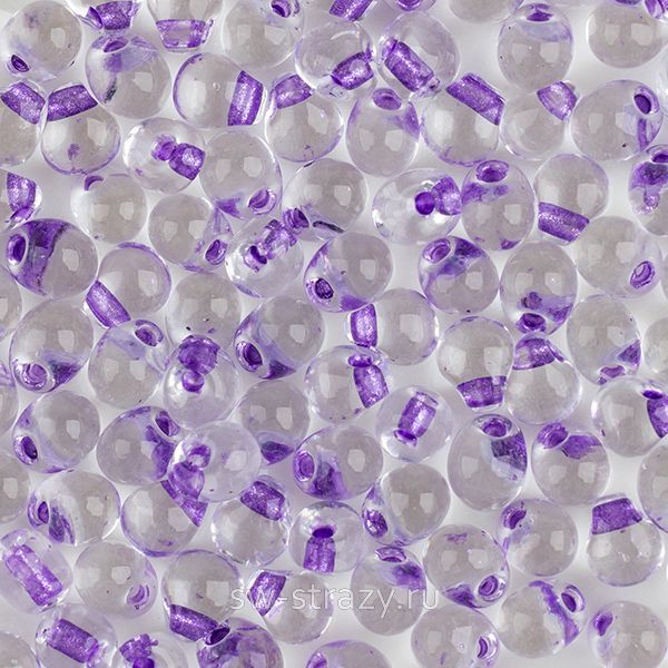 Drops 3,4 mm F40 Sparkling Purple Lined Crystal