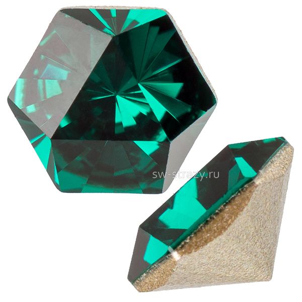 Кристаллы 4699 14x16 mm Emerald