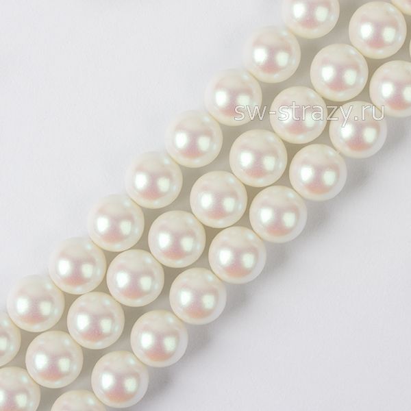 Round Pearl 1H 5 mm Pearlescent White