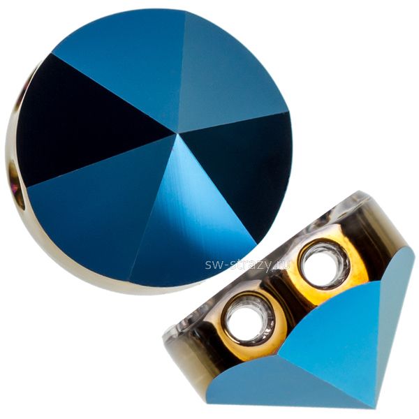 Бусины 5062 7,5 mm Crystal Metallic Blue