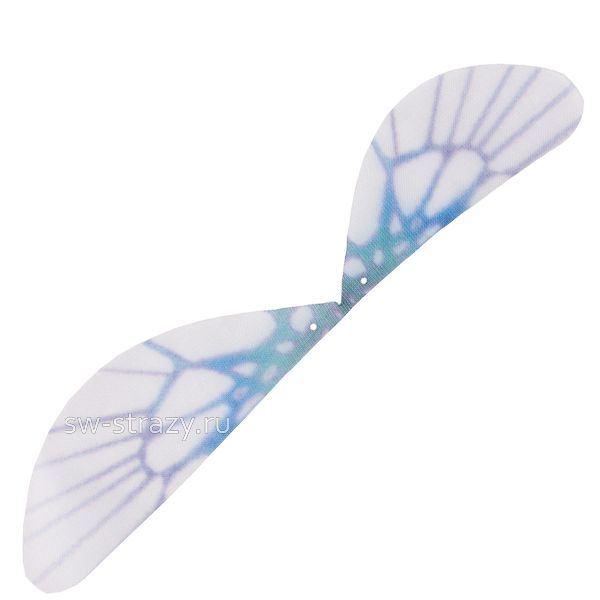 Крылья из органзы бело-голубые