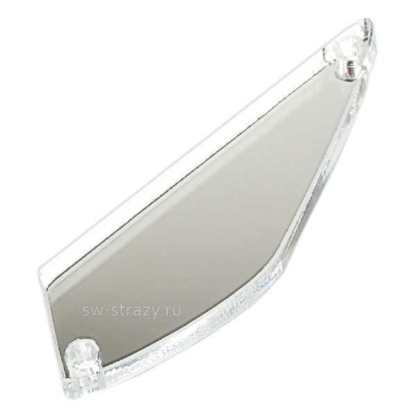 Зеркала акриловые пришивные (долька 23х10) серебро