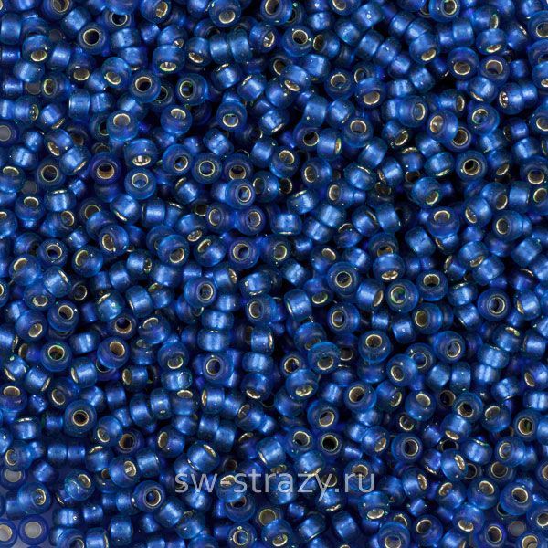 Seedbead Miyuki 15/0 1653 Semi Matte S/L Med Blue