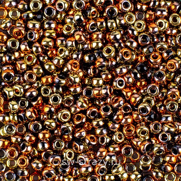 Seedbead Miyuki 11/0 55041 Black California Gold Rush
