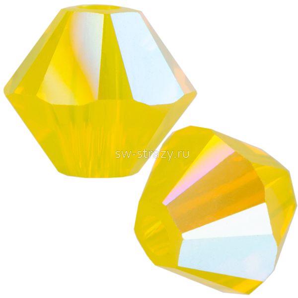 Бусины 5328 5 mm Yellow Opal Shimmer