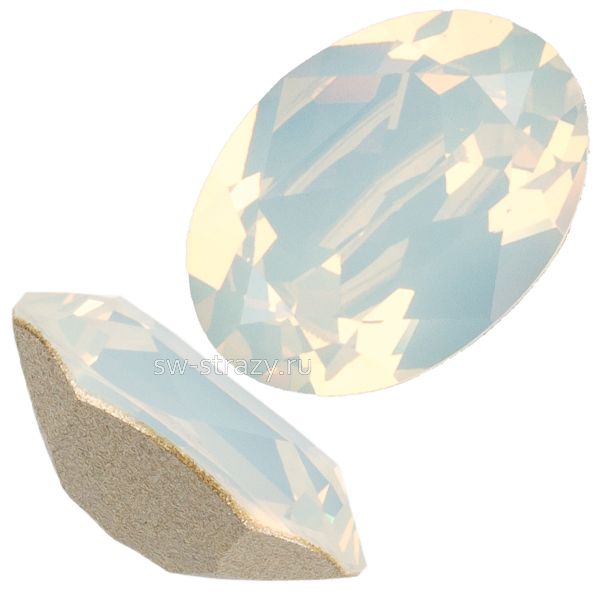Кристаллы 4120 14x10 mm White Opal