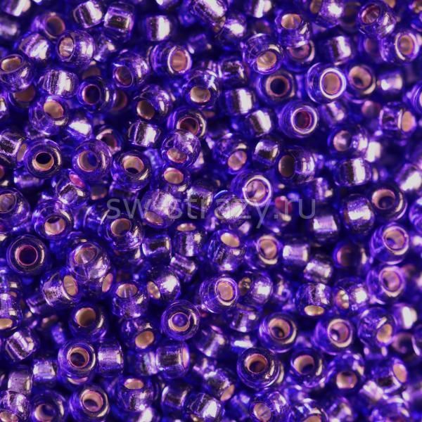 Seedbead Miyuki 15/0 1446 Dyed Silver Lined Red Violet
