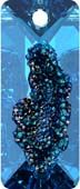 Кулоны 6925 36 mm Crystal Bermuda Blue