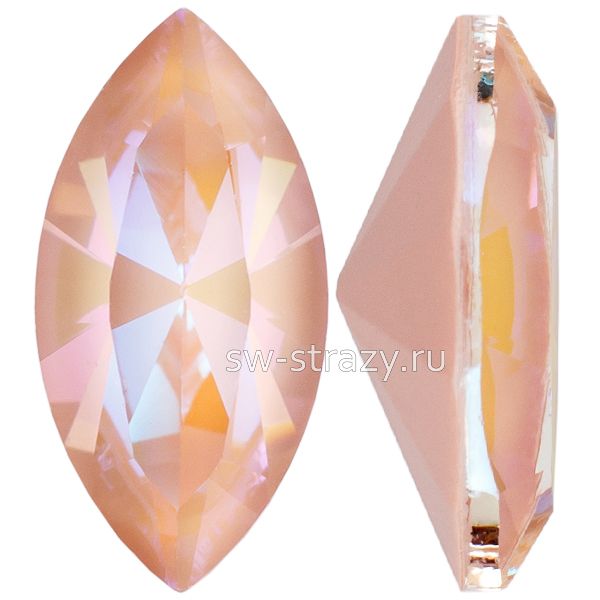 Кристаллы 4228 10x5 mm Crystal Dusty Pink Delite