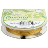 Тросик ювелирный на катушке FLEX-RITE49 Metallic Gold 0.35 мм FL49X014SG30 Тросик ювелирный на катушке FLEX-RITE49 Metallic Gold 0.35 мм FL49X014SG30