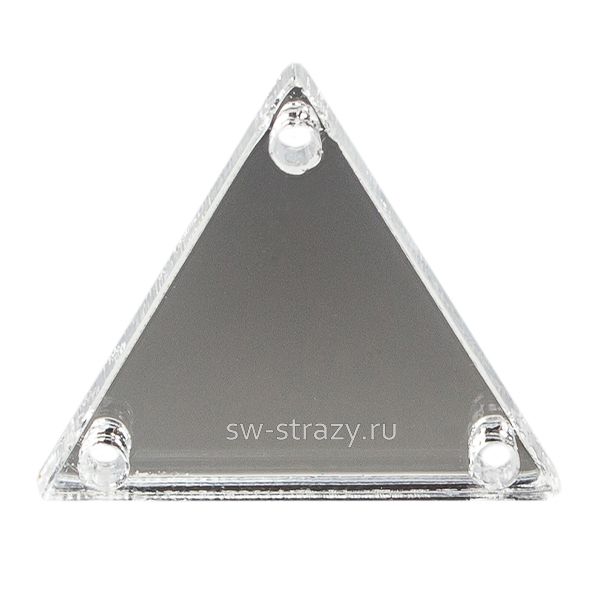 Зеркала акриловые пришивные (треугольник 20) серебро
