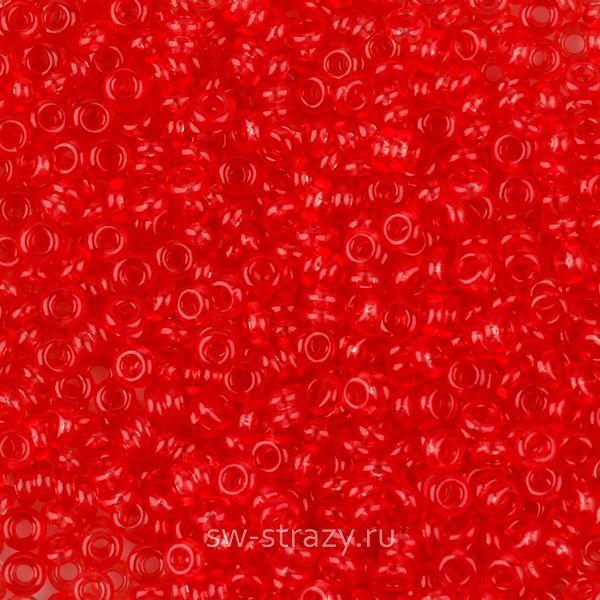 Demi Round 11/0 #YPS0042 HYBRID прозрачный красный
