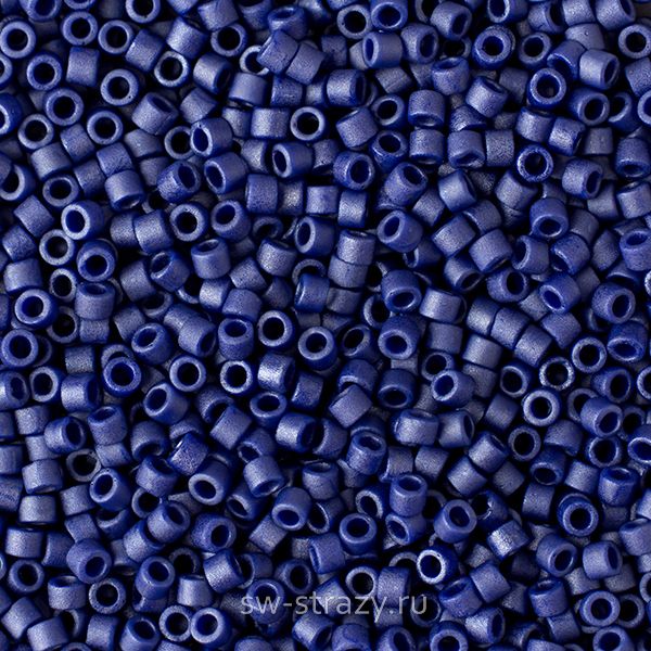 Delica Beads 11/0 DB377 Matte Metallic Dark Gry Blu