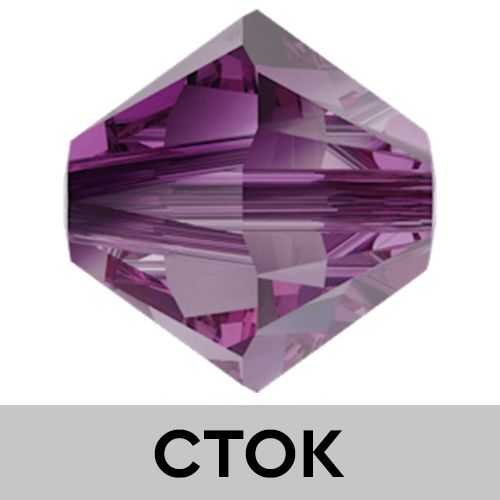 Бусины 5328 6 mm Amethyst Blend