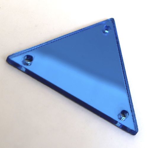 Зеркала акриловые пришивные (треугольник 30) синий