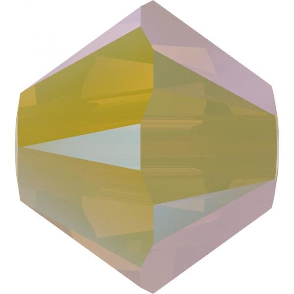 Бусины 5328 4 mm Yellow Opal Shimmer 2X
