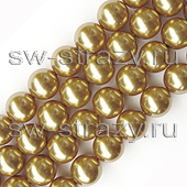 Жемчужины 5811 12 mm Crystal Bright Gold Pearl