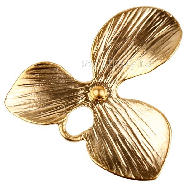 Коннектор орхидея позолота 15 мм (К-М302)
