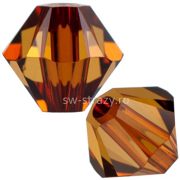 Бусины 5328 4 mm Light Amber