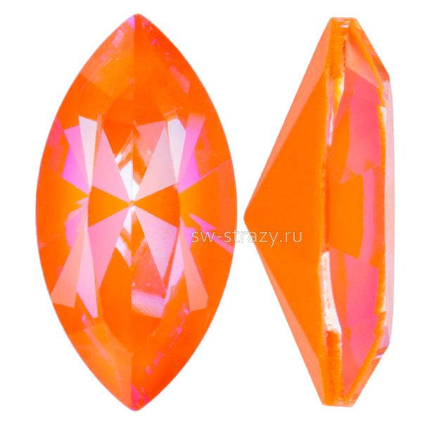 Кристаллы 4228 10x5 mm Crystal Orange Glow Delite