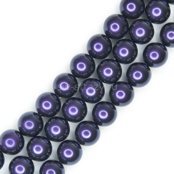 Жемчужины 5810 6 mm Crystal Dark Purple Pearl