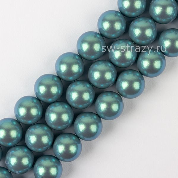 Round Pearl 1H 12 mm Pearlescent Blue