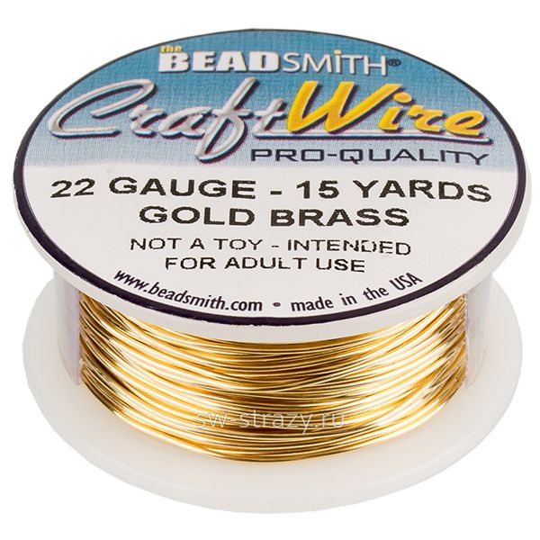 Проволока Craft wire Gold  Brass (22GA-15Y)